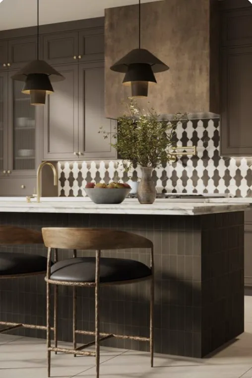 Dark kitchen remodel with custom cabinetry
